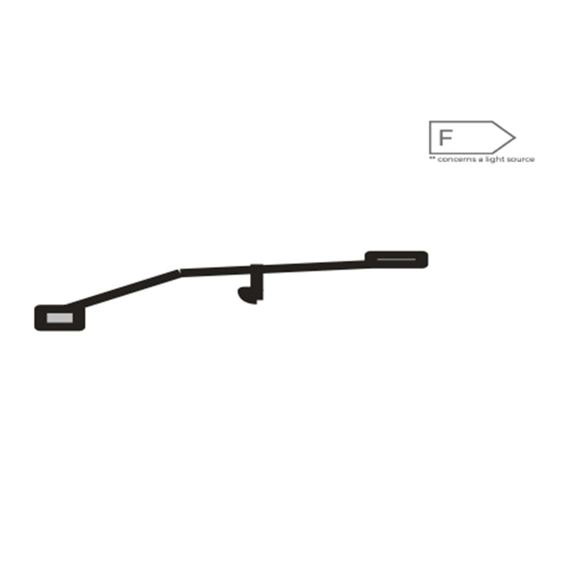 Cabinet Light One Point LED light — side angle