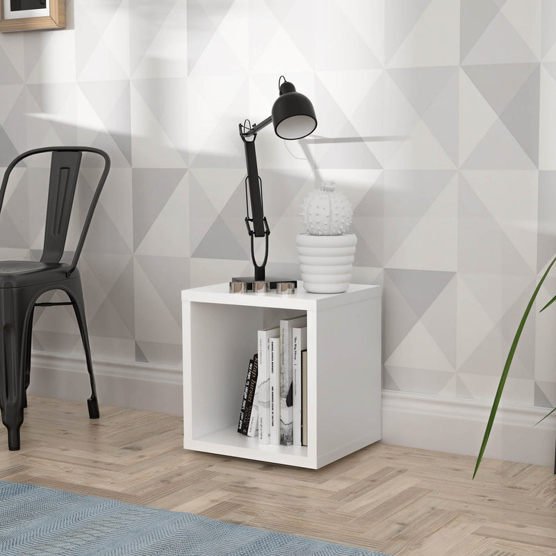 Mauro Singular Storage Unit in Matt White — detail view