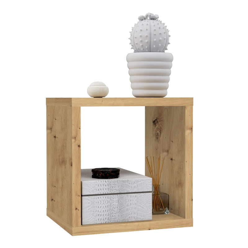 Mauro Singular Storage Unit in Artisan Oak — alternative angle