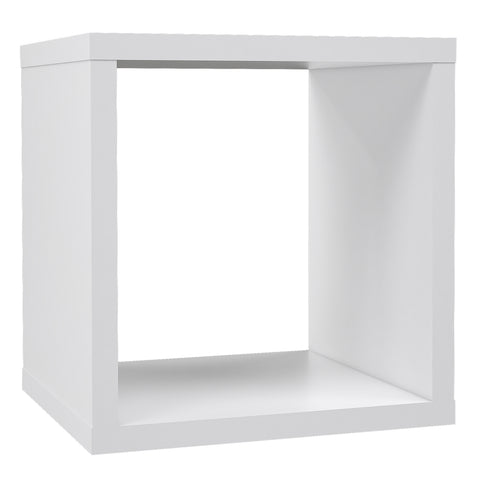 Mauro Singular Storage Unit in White High Gloss/White — front view