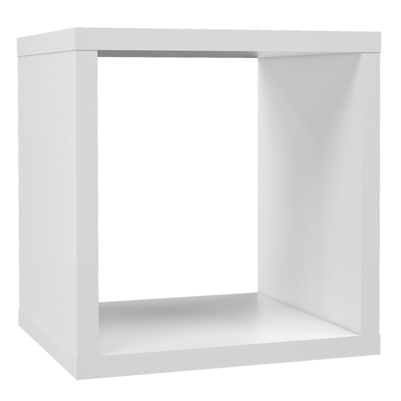 Mauro Singular Storage Unit in White High Gloss/White — front view