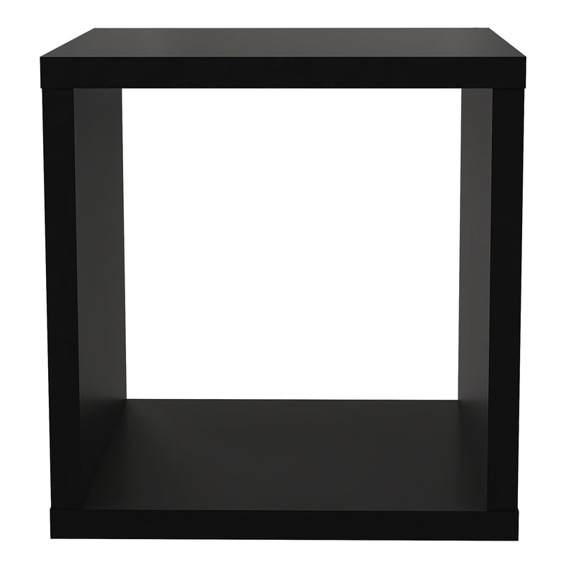 Mauro 1 Shelf Storage Unit in Matt White — side angle