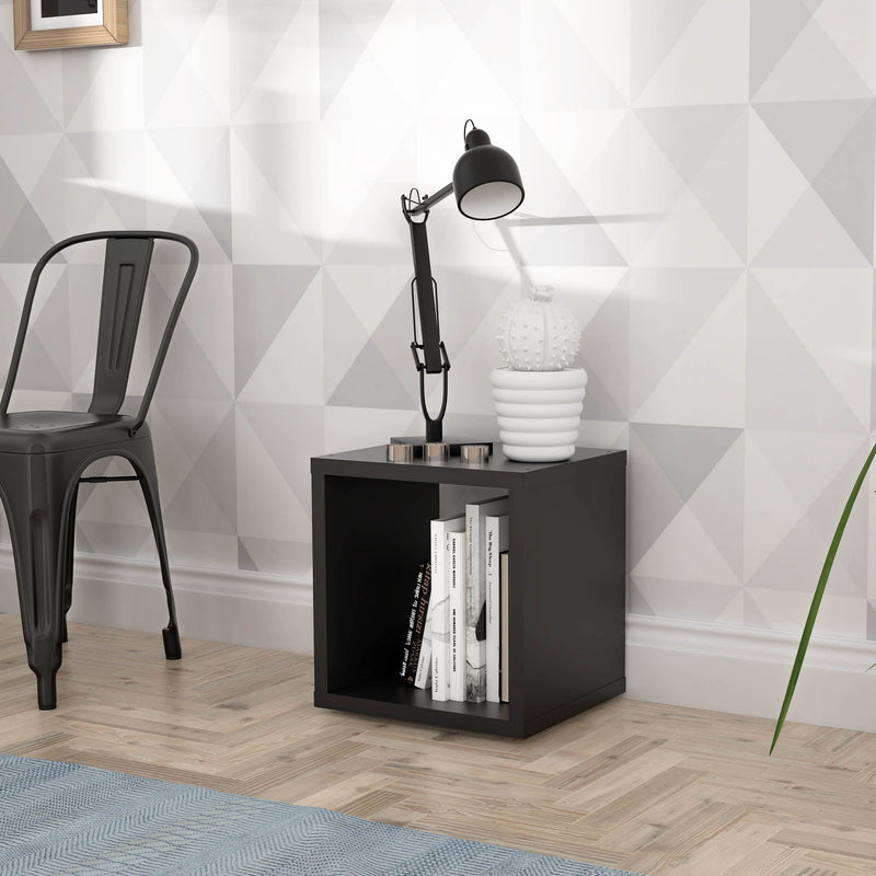 Mauro 1 Shelf Storage Unit in Matt White — detail view