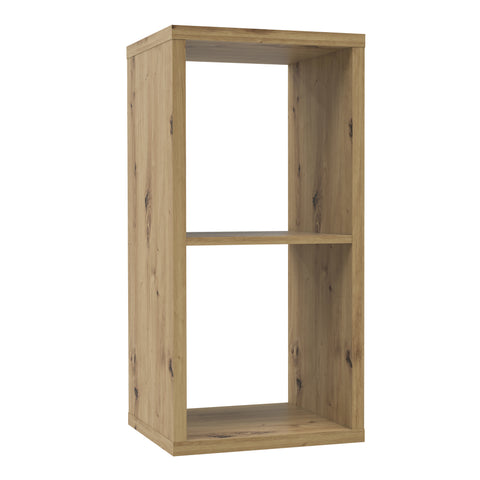 Mauro 1 Shelf Storage Unit in Artisan Oak — front view