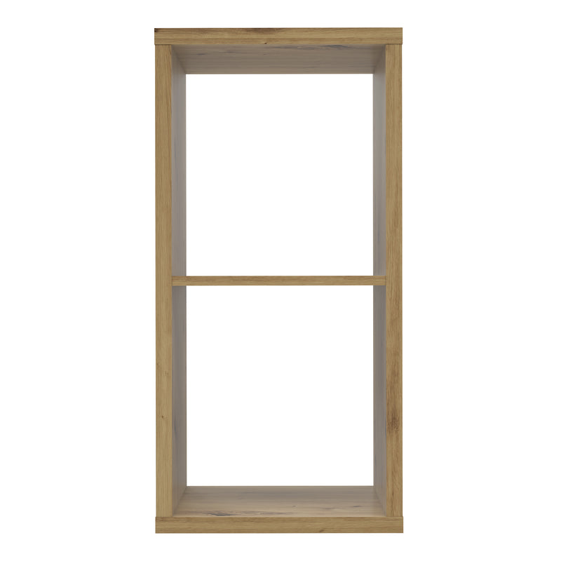 Mauro 1 Shelf Storage Unit in Artisan Oak — side angle