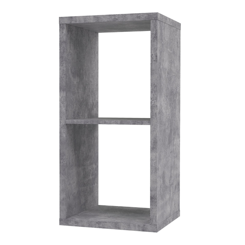 Mauro 1 Shelf Storage Unit in Concrete Grey — detail view