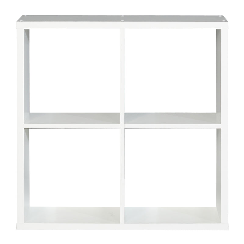 Mauro 2x2 Storage Unit in Matt White — side angle