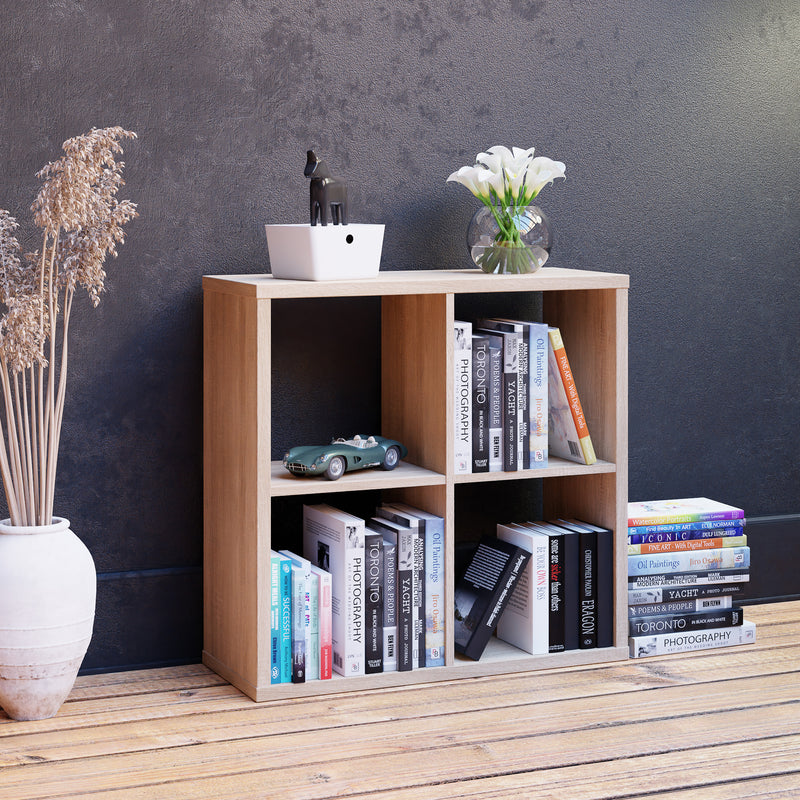 Mauro 2x2 Storage Unit in Sonoma Oak — view 3l