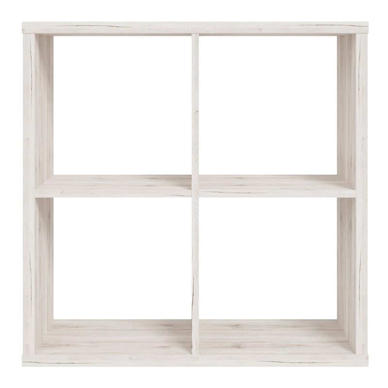Mauro 2x2 Storage Unit in Sand Oak — side angle