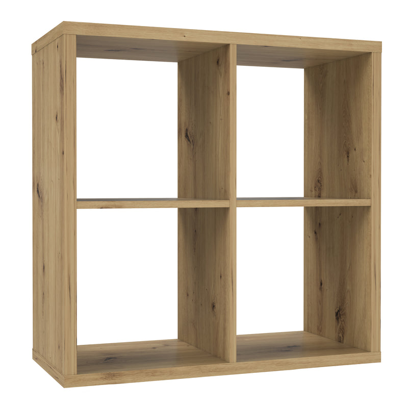 Mauro 2x2 Storage Unit in Artisan Oak — front view