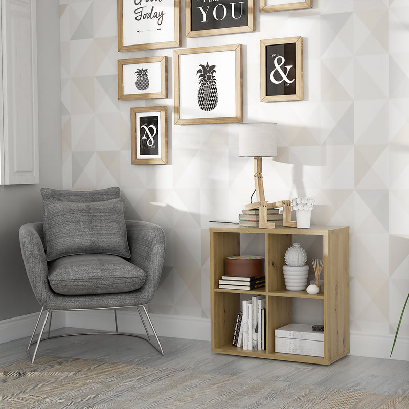 Mauro 2x2 Storage Unit in Artisan Oak — detail view