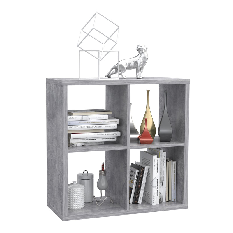 Mauro 2x2 Storage Unit in Concrete Grey — detail view