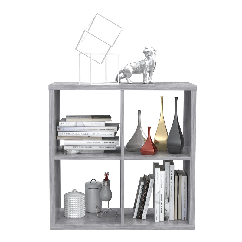 Mauro 2x2 Storage Unit in Concrete Grey — alternative angle