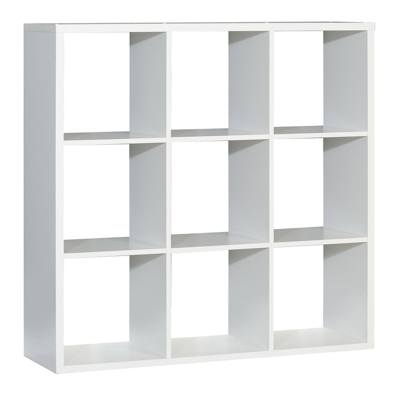 Mauro 3x3 Storage Unit in Matt White — front view