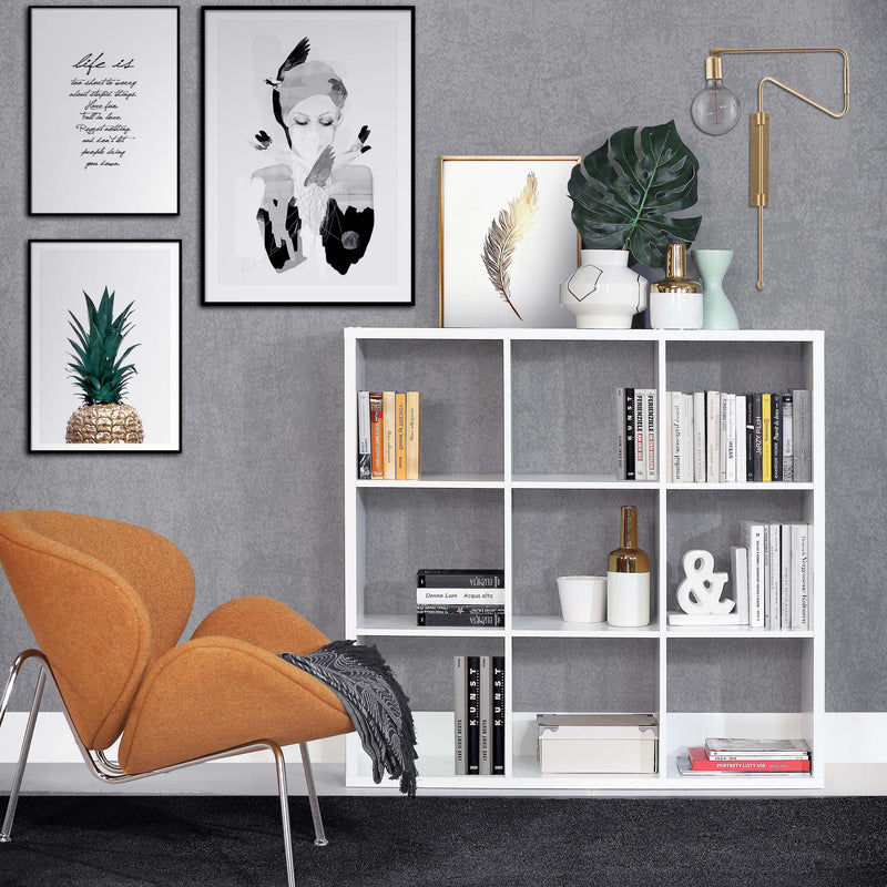 Mauro 3x3 Storage Unit in Matt White — alternative angle