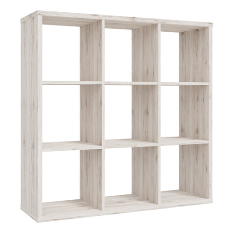 Mauro 3x3 Storage Unit in Sand Oak — front view