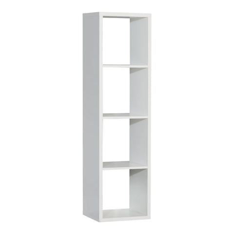 Mauro 3 Shelves Storage Unit in Matt White — front view