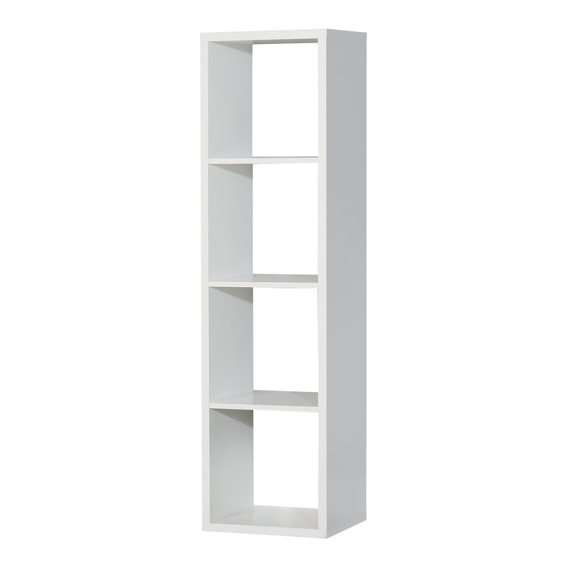 Mauro 3 Shelves Storage Unit in Matt White — detail view