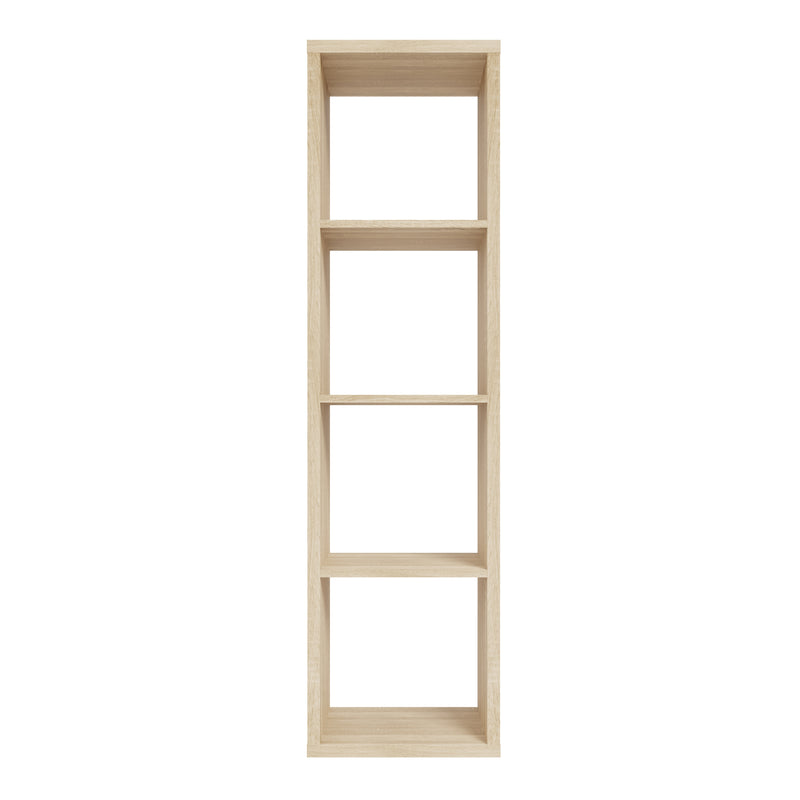 Mauro 3 Shelves Storage Unit in Sonoma Oak — side angle