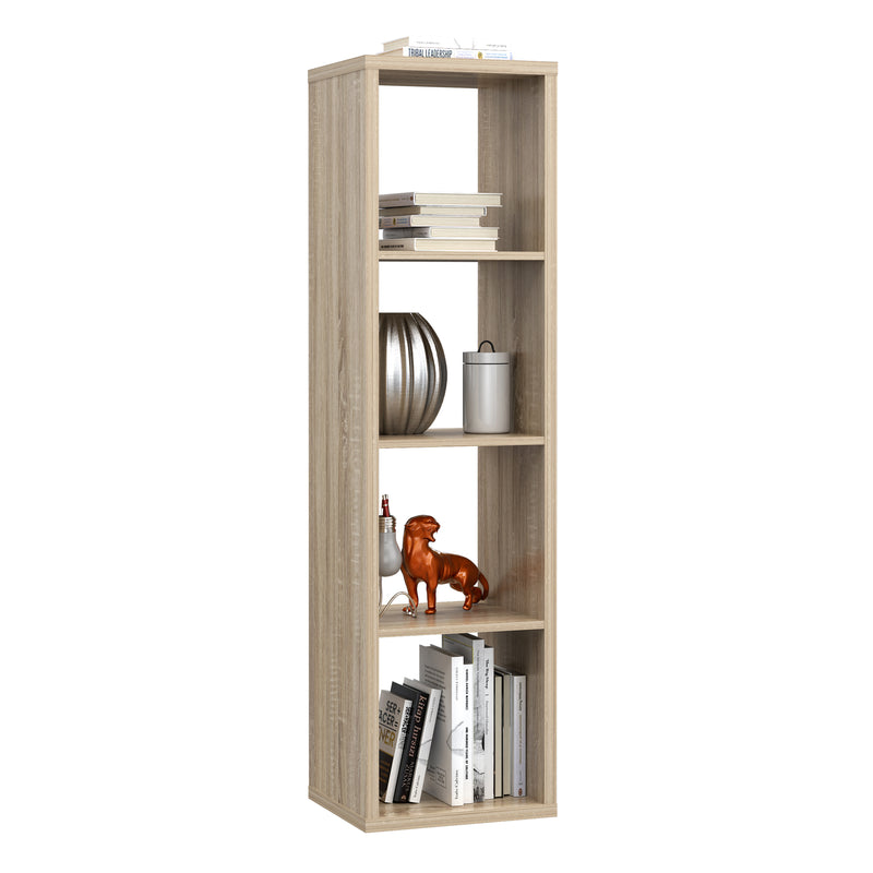 Mauro 3 Shelves Storage Unit in Sonoma Oak — alternative angle