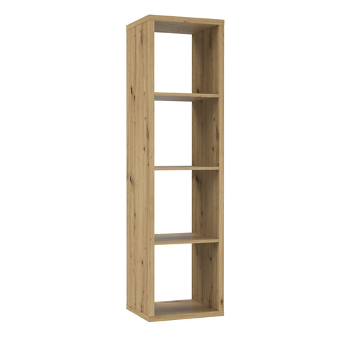 Mauro 3 Shelves Storage Unit in Artisan Oak — front view