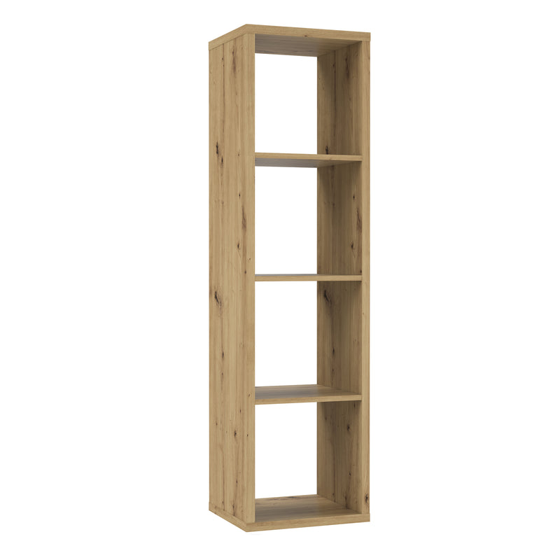 Mauro 3 Shelves Storage Unit in Artisan Oak — front view