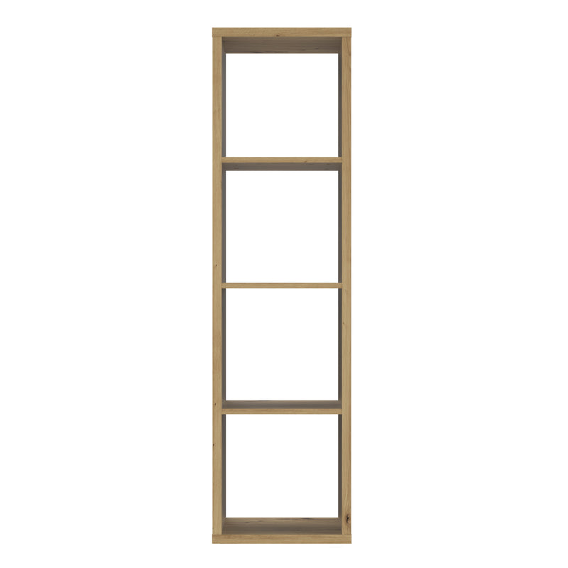 Mauro 3 Shelves Storage Unit in Artisan Oak — side angle