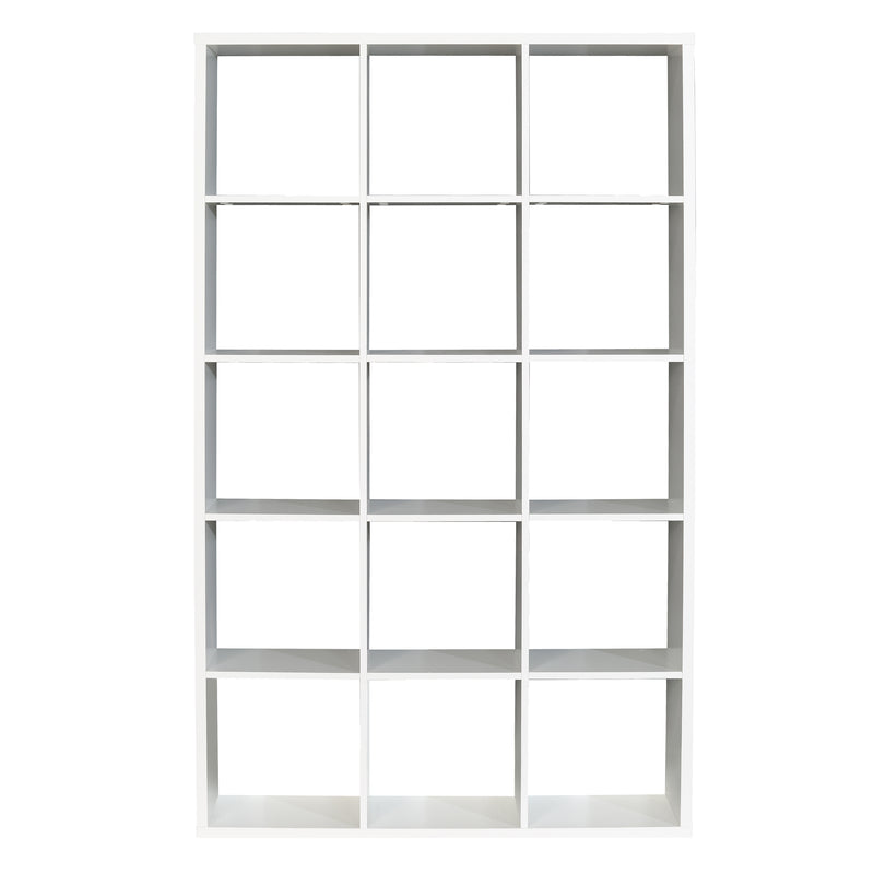 Mauro 3x5 Storage Unit in Matt White — side angle