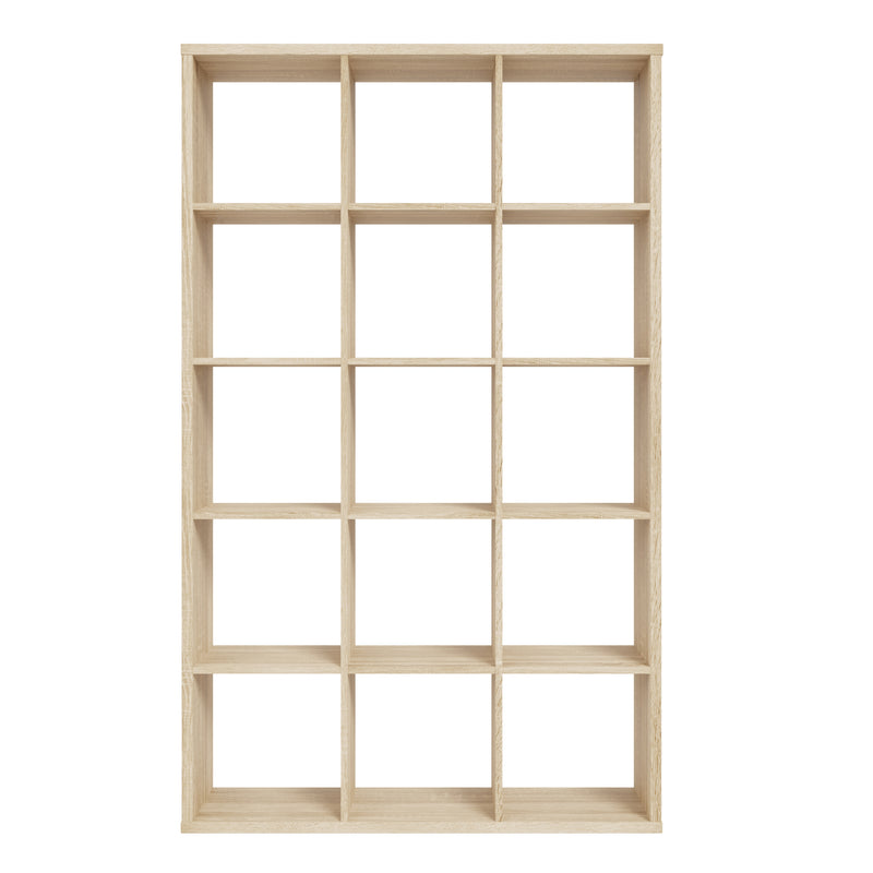 Mauro 3x5 Storage Unit in Sonoma Oak — side angle