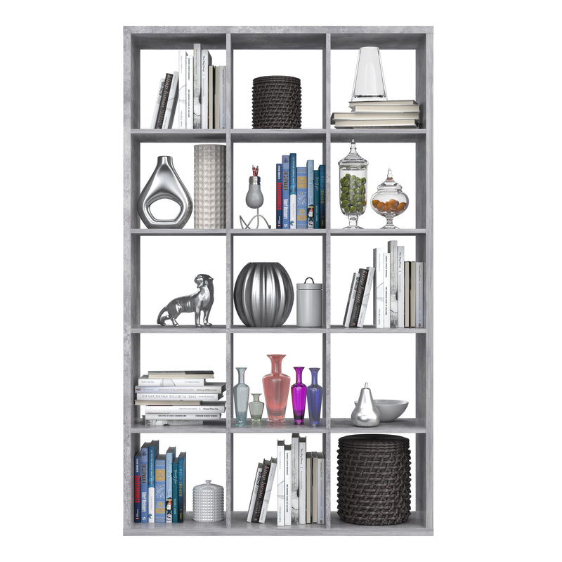 Mauro 3x5 Storage Unit in Concrete Grey — alternative angle