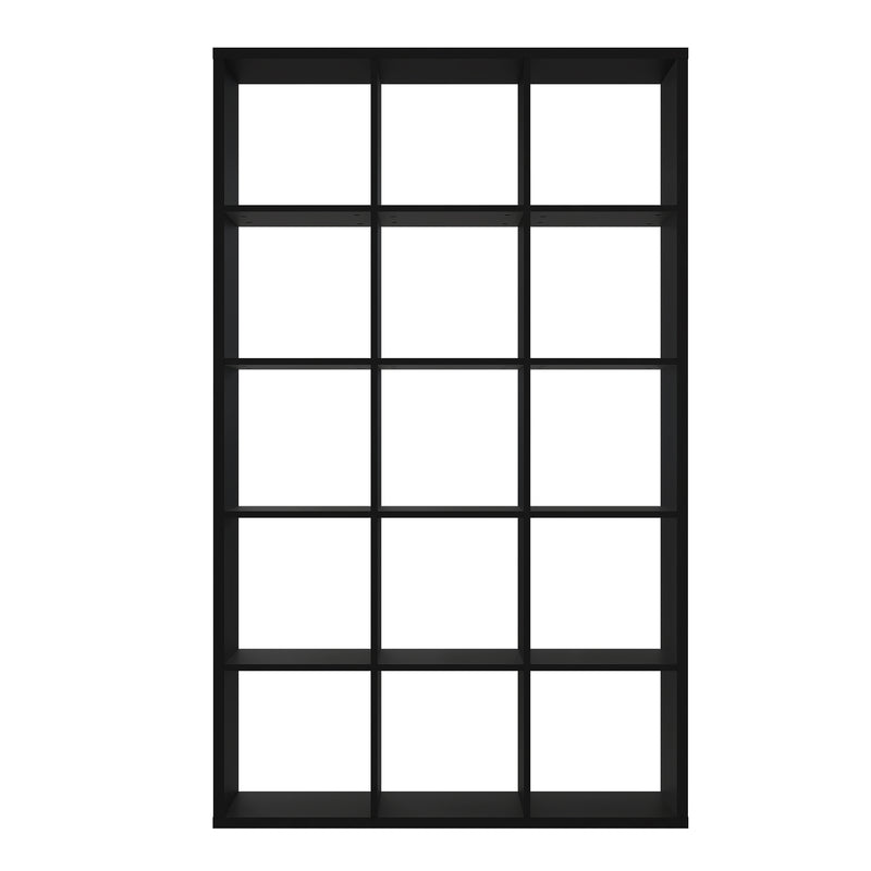 Mauro 3x5 Storage Unit in Matt Black — side angle