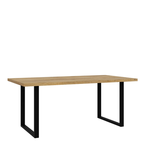 Nikomedes Dining Table in Bartex Oak 180x90cm — front view