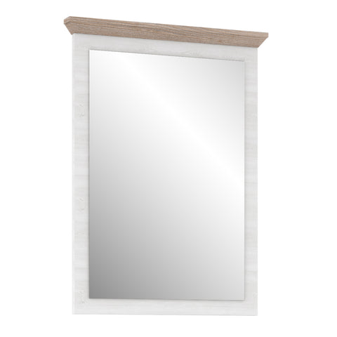Illopa Mirror in Oak Nelson/Snowy Oak — front view