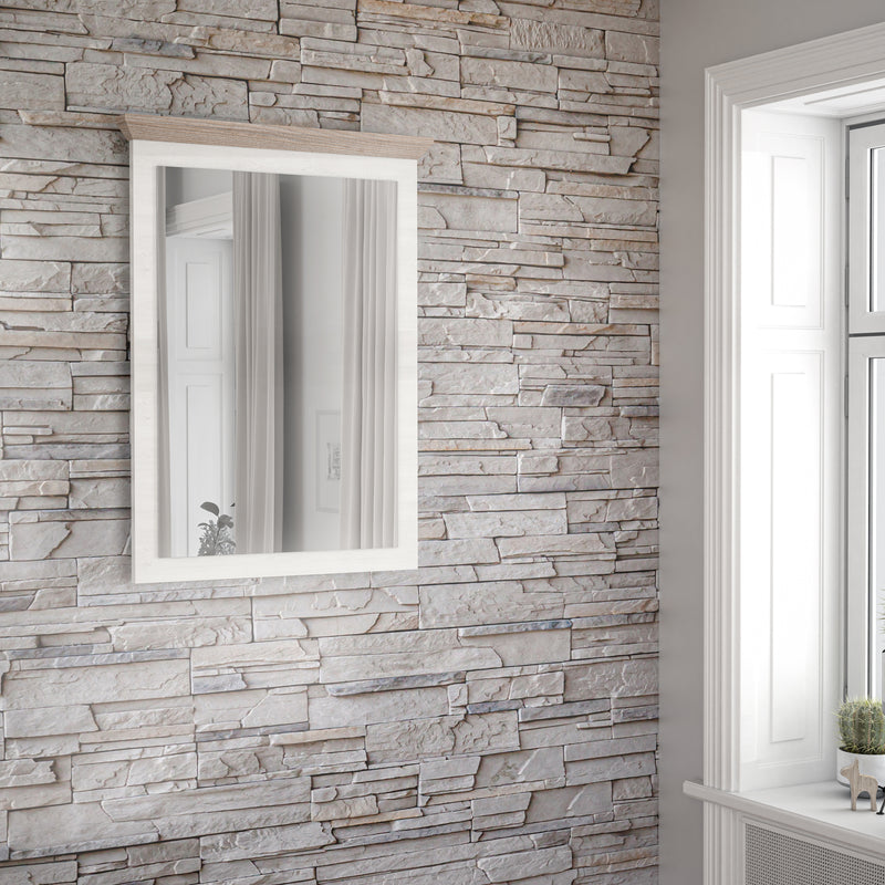 Illopa Mirror in Oak Nelson/Snowy Oak — alternative angle