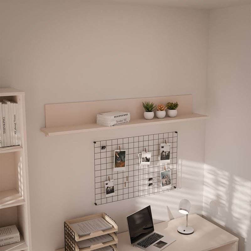 Alice Springs Floating Bedside Shelf in Sand — view 3l