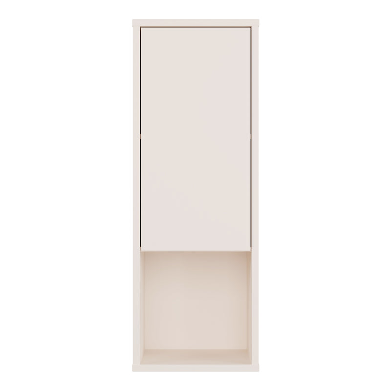 Alice Springs Narrow Cupboard with 1 Door Push — side angle