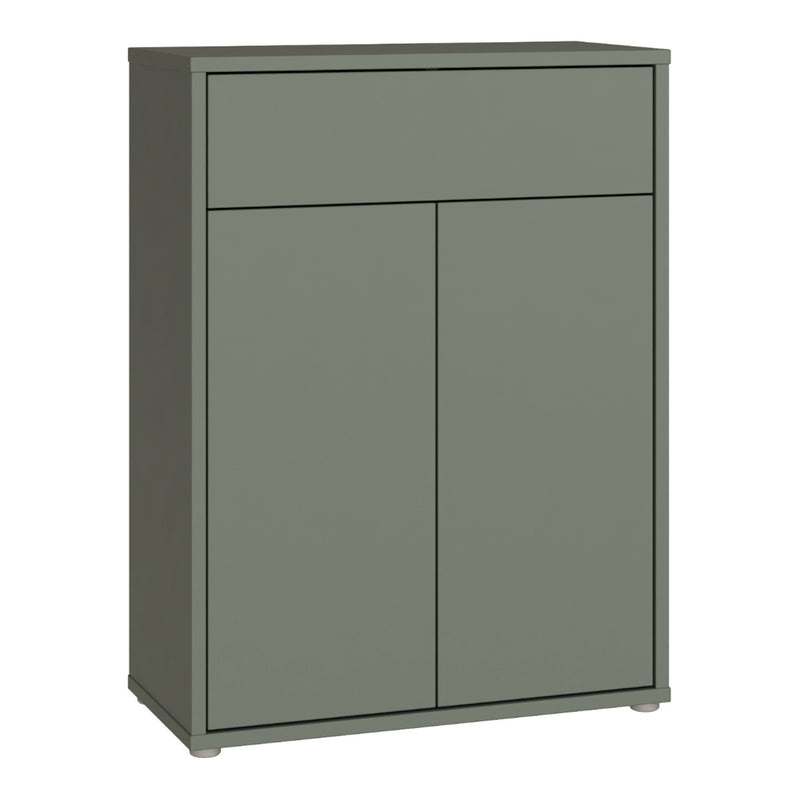Alice Springs Shoe Cabinet with 2 Doors Push — front view
