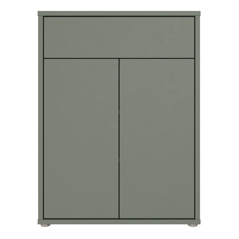 Alice Springs Shoe Cabinet with 2 Doors Push — side angle