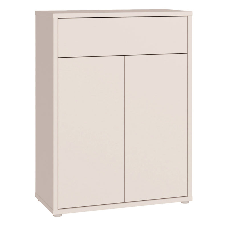 Alice Springs Compact Shoe Cabinet with 2 Doors Push — front view
