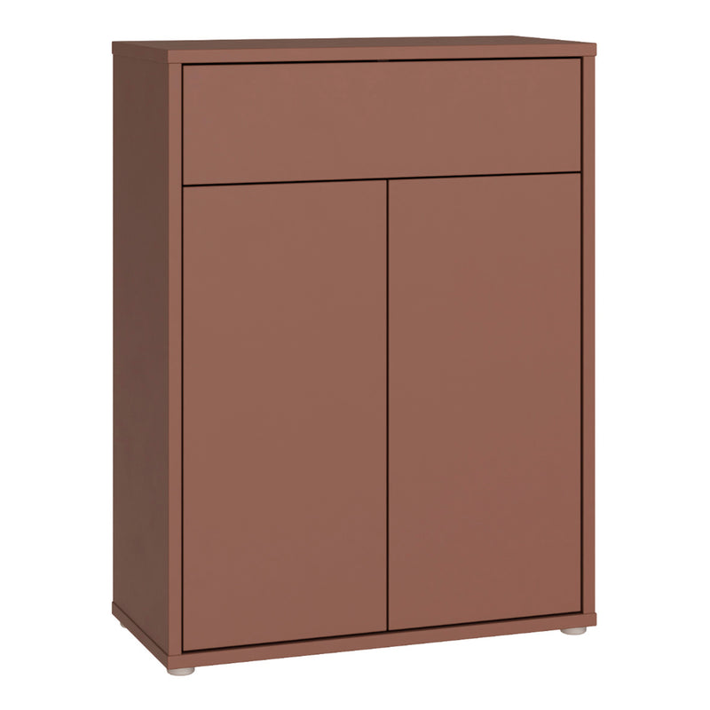 Alice Springs Compact Shoe Cabinet with 2 Doors Push — front view