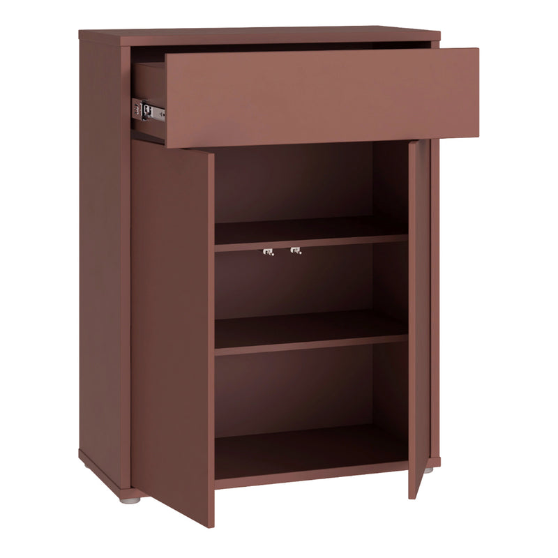 Alice Springs Compact Shoe Cabinet with 2 Doors Push — alternative angle