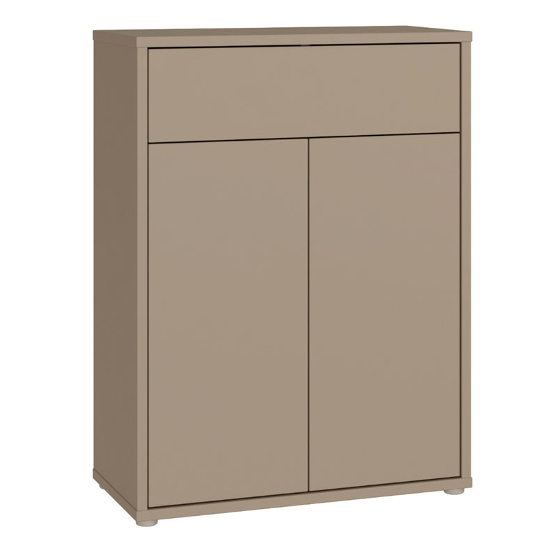 Alice Springs Compact Shoe Cabinet with 2 Doors Push — front view