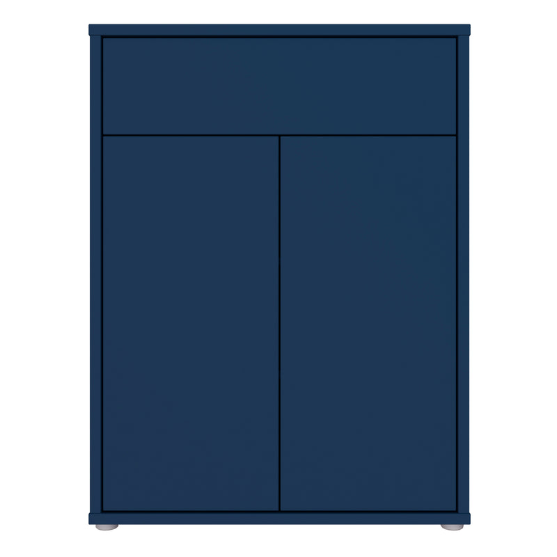 Alice Springs Compact Shoe Cabinet with 2 Doors Push — side angle
