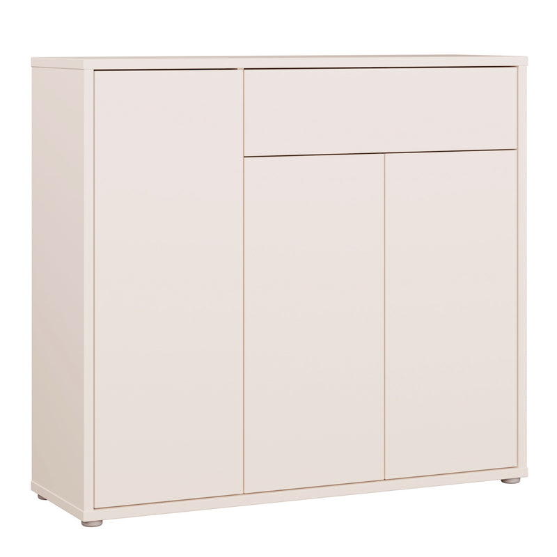 Alice Springs Shoe Cabinet with 3 Doors Push — front view