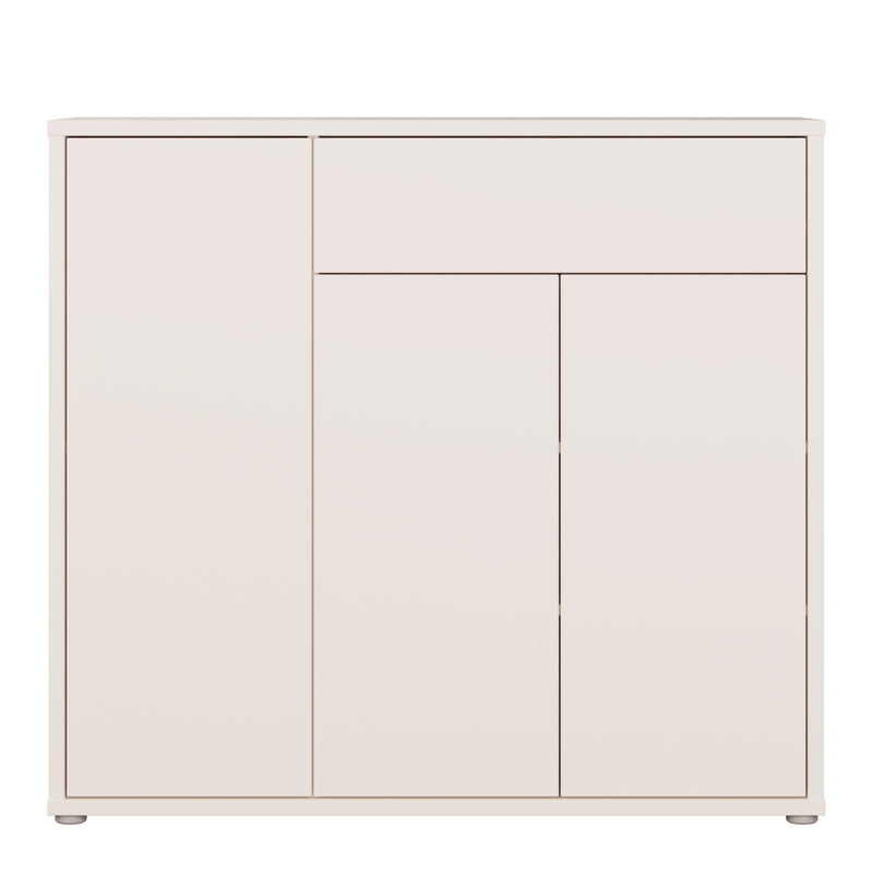Alice Springs Shoe Cabinet with 3 Doors Push — side angle