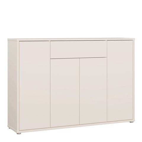 Alice Springs Shoe Cabinet with 4 Doors Push — front view