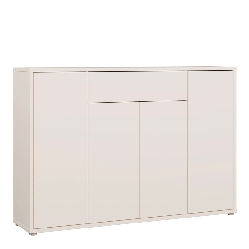 Alice Springs Shoe Cabinet with 4 Doors Push — front view