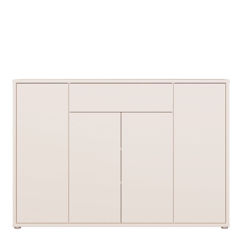 Alice Springs Shoe Cabinet with 4 Doors Push — side angle