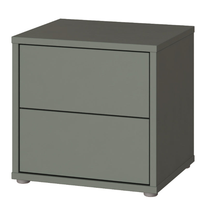 Alice Springs Low Bedside Cabinet with 2 Drawers Push — detail view