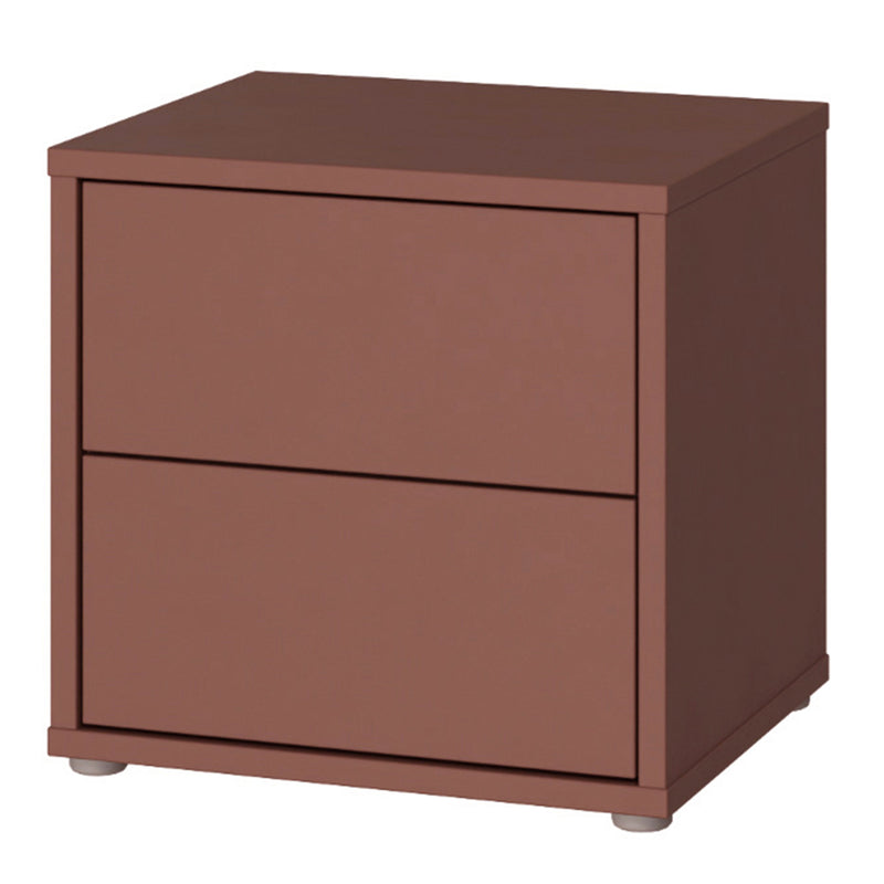 Alice Springs Low Bedside Cabinet with 2 Drawers Push — detail view
